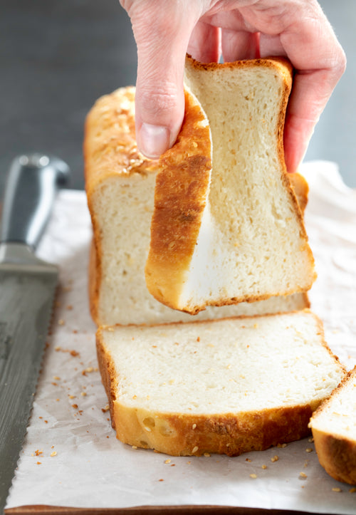 photo of bread made with Nicole's Best gluten free flour for bread making