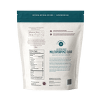 Back of Nicole's Best Gluten Free Flour for Baking Package with Nutrition Label 